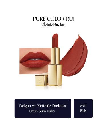 Estee Lauder Matte Finish Lipstick - Pure Color Matte Lipstick - 3.5gr - Color: 333 Persuasive