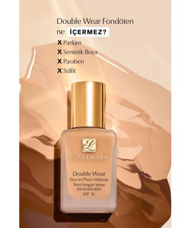 Estee Lauder Natural Looking Foundation Covering Blemishes on the Skin-SPF 10-6W2 Nutmeg- 30 mlPassi.399