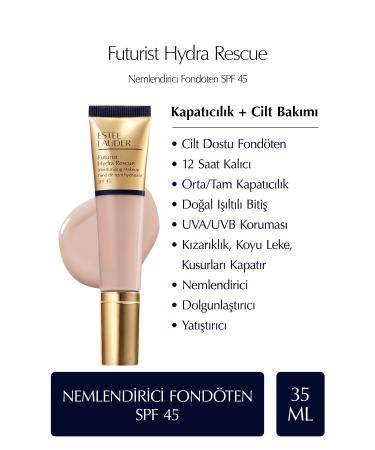 Estee Lauder Plumping SPF 45 Moisturizing Foundation 35ml - Color: 3C2 Pebble NATUL NB 599