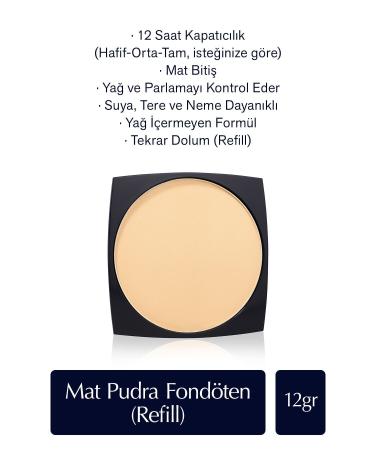 Estee Lauder REF LL - DOUBLE WEAR STAY-IN-PLACE MATTE POWDER FOUNDATION - 2W2 RATTAN - 12GR KEYON1436