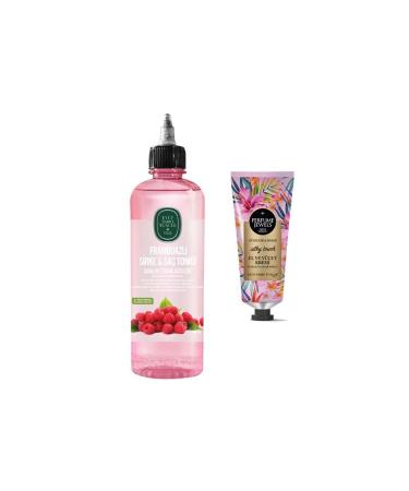 Ey p Sabri Tuncer Raspberry Vinegar & Hair Tonic 500 Ml And Pj Hand and Body Cream Silky Touch 50 Ml