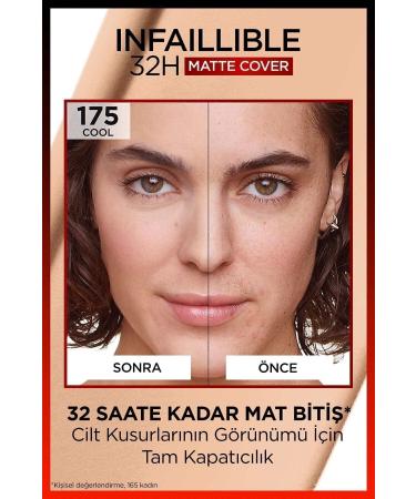 L'Oreal Paris L'or al Paris Infaillible 24h Matte Cover High Coverage Foundation - 175 Sable/sand - Buy Online on GoSupps.com