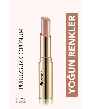 Flormar Cashmere Textured Semi-Matte Lipstick (Light Nude) - Deluxe Cashmere Lipstick Stylo - DC28 - 8690604185306