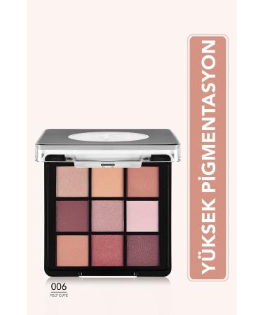 Flormar Matte & Shiny Creamy Eyeshadow Palette - Eye Shadow Palette - 006 Felt Cute - 8682536048484