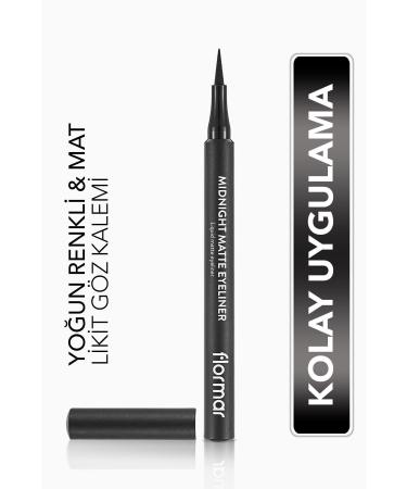Flormar Matte Liquid Pencil Eyeliner (GREEN) brings your eyes to the foreground- 004 GreenMC.GZLK66