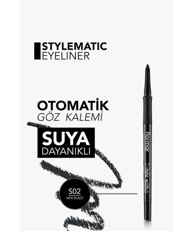 Flormar Waterproof Lift Eyeliner (INTENSIVE BLACK)-stylematic Eyeliner-s02newblack-8690604190492 - Buy Online on GoSupps.com