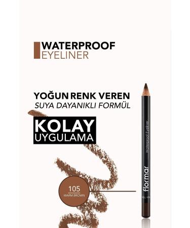 Flormar Waterproof Matte Eyeliner (BROWN) - Waterproof Eyeliner - 105 Warm Brown - 8690604109050 - Buy Online on GoSupps.com