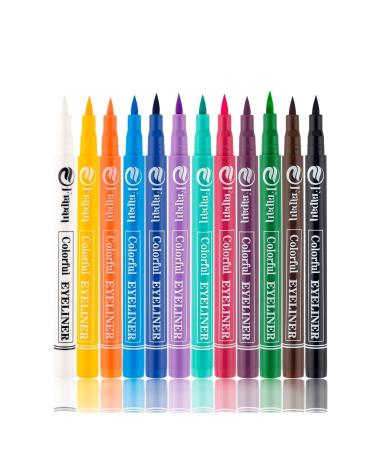 Frapan 12-Piece Pencil Eyeliner Set