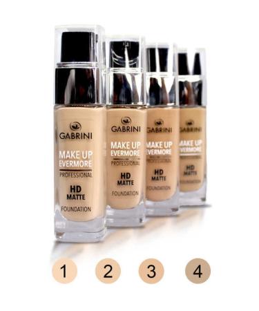 Gabrini Matte Foundation - Professional Hd Matte Foundation 01 (Lightest Tone)