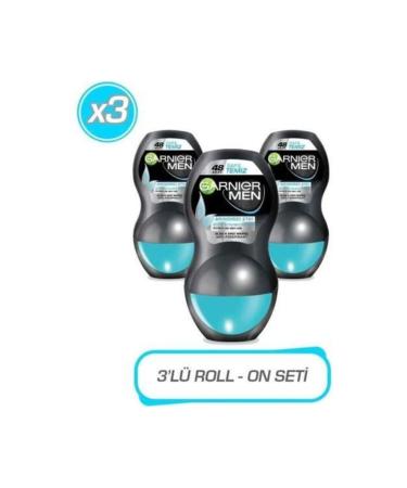 Garnier Men Pure And Clean Roll-on 50 ml 3 Pieces