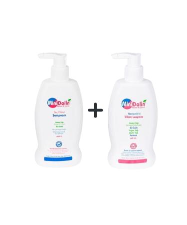 Dermadolin Minidolin Baby & Child Hair and Body Shampoo 250 Ml + Body Lotion 250 Ml