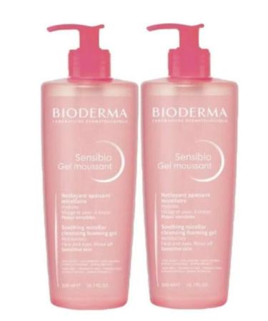 Bioderma Sensibio Foaming Skin Cleansing Gel 500 Ml X 2 Pieces