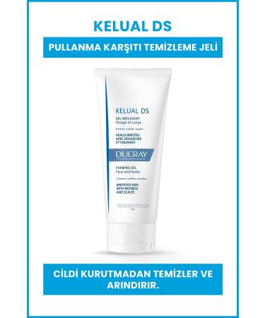 Ducray Kelual Ds Foaming Gel Face And Body 200 Ml