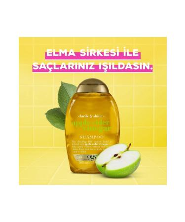 OGX Glowing Apple Cider Vinegar Sulfate-Free Shampoo 385 ml - Buy Online on GoSupps.com