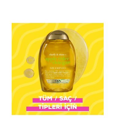 OGX Glowing Apple Cider Vinegar Sulfate-Free Shampoo 385 ml - Buy Online on GoSupps.com