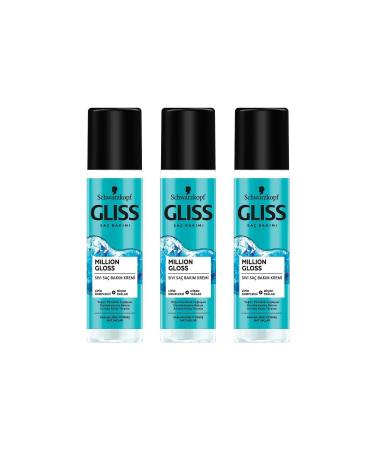 Gliss Million Gloss Intense Shine Leave-In Liquid Hair Conditioner 200 ml X 3 Pieces - Buy Online on GoSupps.com