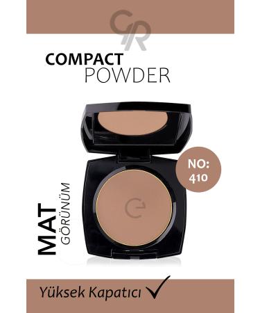 Golden Rose Compact Powder Pressed Powder Brunette Color Tone No:410