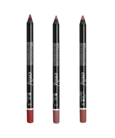Golden Rose Emily Lip Pencil 3 Piece No:205-217-226