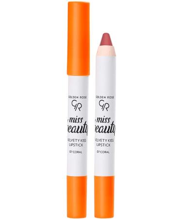 Golden Rose Brand: Gr Miss Beauty Velvety Kiss Lips. No:07 Coral Category: Makeup Set