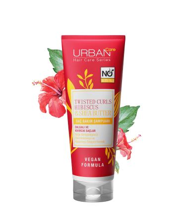 Urban Care Hibiscus & Shea Butter Curly and Wavy Hair Special Hair Care Shampoo 4x250ml-sulfate-free - Buy Online on GoSupps.com