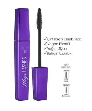 Golden Rose Mega Lashes Mascara - Mascara Goldenrose
