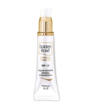 Golden Rose Mineral Foundation - Liquid Powder Mineral Foundation Spf 15 No: 09 35 ml 8691190101893