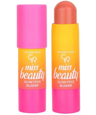 Golden Rose Brand: Miss Beauty Glow Stick Blush No.01 Peach Flash Category: Blush