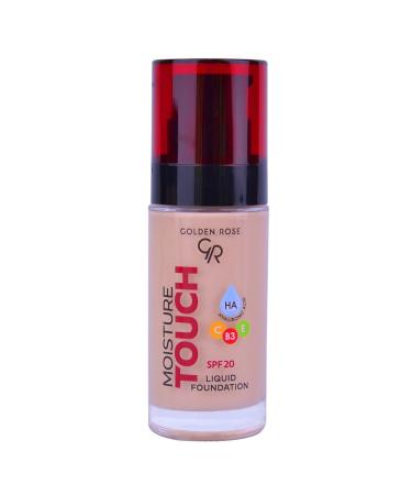 Golden Rose Moisture Touch Liquid Foundation Spf20 No: 103 Moisturizing Foundation - 8691190533687 - Buy Online on GoSupps.com