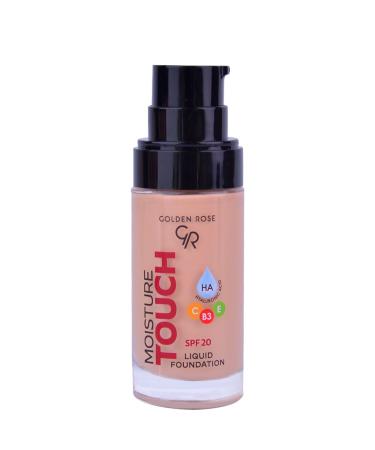 Golden Rose Moisture Touch Liquid Foundation Spf20 No: 104 Moisturizing Foundation - 8691190533694 - Buy Online on GoSupps.com