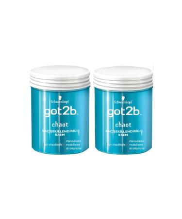 Got2B Chaotic Moulding Gum Hair Styling Cream 100ml X 2 Pieces