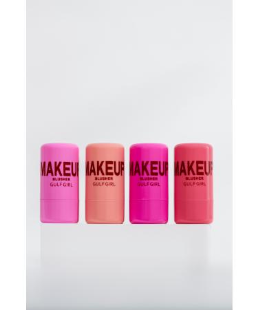 GulFlower Natural Look Lip and Cheek Color Blush and Lipstick Set of 4