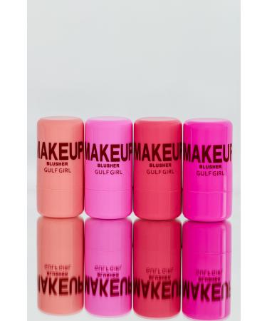 GulFlower Natural Look Lip and Cheek Color Blush and Lipstick Set of 4 - Buy Online on GoSupps.com