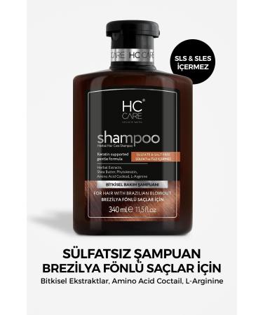 HC Care Shampoo For Brazilian Blow Dry Hair - 340 Ml.
