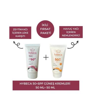 Hybeca Pink and White Sunscreen Set