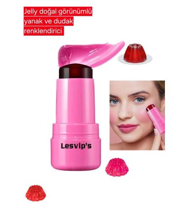 Lesvip's Gel Texture Natural Looking Cheek and Lip Color Gel Blush 03