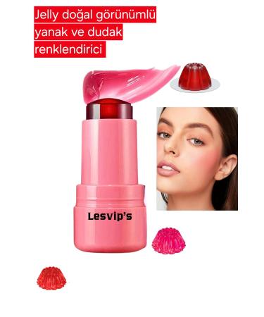 Lesvip's Gel Texture Natural Looking Cheek and Lip Color Gel Blush 04