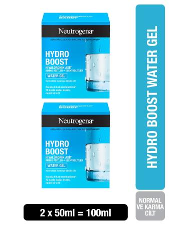 Neutrogena Hydro Boost Water Gel Moisturizer for Normal Skin 50 ml X 2 Pcs