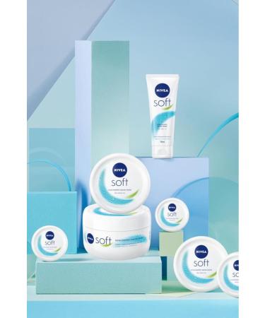 NIVEA Soft Moisturizing Body Care Cream 200ml Face Body and Hand Vitamin E Jojoba Oil X2 Pieces - Buy Online on GoSupps.com