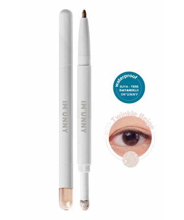 IM UNNY Double-Sided Pencil and Shimmering Eyeshadow Delight Eyestick Duo 02. Twinkle Beige