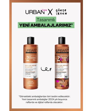 Urban Care No.2 Bond Plex Restore Repair Anti-Fault Hair Care Shampoo 350 Ml-Sulfate-Free - Buy Online on GoSupps.com