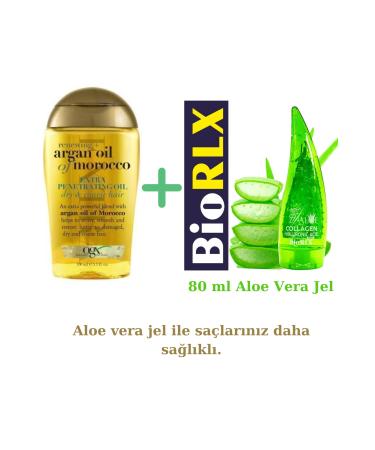 OGX Argan Oil Of Morocco Extra Sulfate-Free Argan Oil For Dry Hair 100 ml + Aloe Vera Gel 80 ml