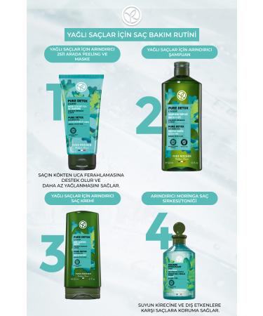Yves Rocher Purifying Shampoo for Oily Hair (Pure Detox) - Vegan-300 ml - Buy Online on GoSupps.com