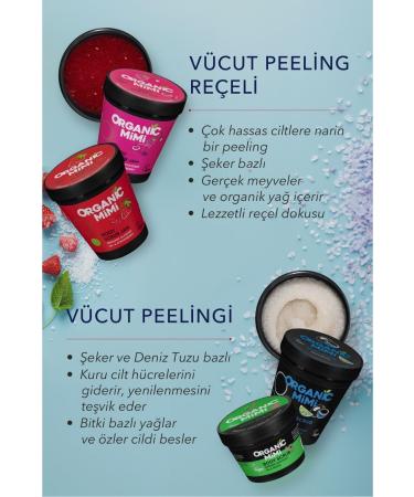 ORGANIC MIMI Body Peeling Organic Almond Oil and Strawberry Sensitive Skin Moisturizing Body Scrub 250 G - Buy Online on GoSupps.com