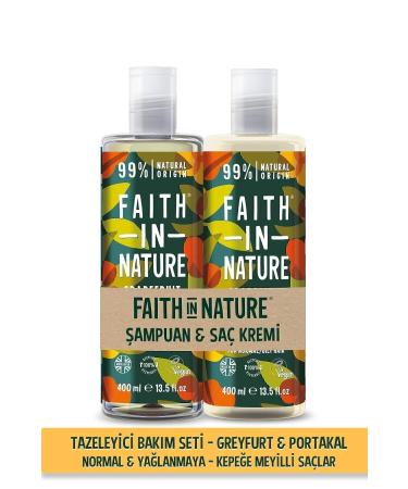 Faith In Nature Natural Refreshing Shampoo&Conditioner Grapefruit&Orange