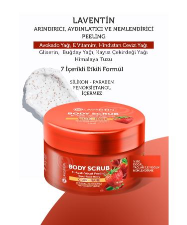 Lavender Nourishing Purifying and Moisturizing Body Scrub Strawberry - Mint 250ml (fresh) - Buy Online on GoSupps.com