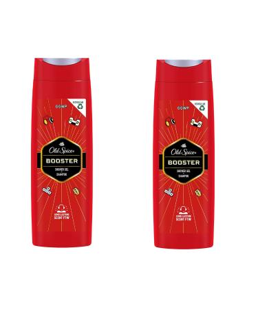 Old Spice Booster Men's Shower Gel 400 Ml X 2 Pieces