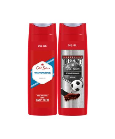 Old Spice Shower Gel Set White Water Shower Gel 400 ml + Strong Slugger Shower Gel 400 ml