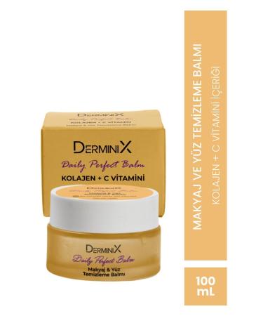 Derminix Facial Cleansing Balm with Collagen and Vitamin C - Cleansing Balm