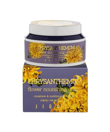 Jigott Chrysanthemum Flower Extract Moisturizing Nourishing and Elasticity Cream - Flower Series 100 Ml