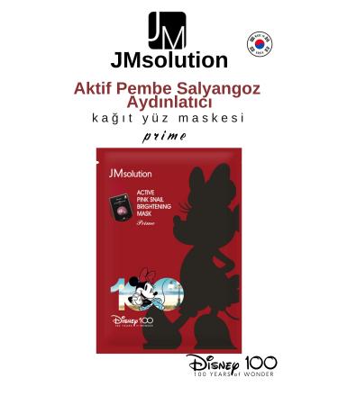 JMsolution Active Pink Snail Brightening Mask-Snail Mucin Revitalizing Face Mask. 1 Piece